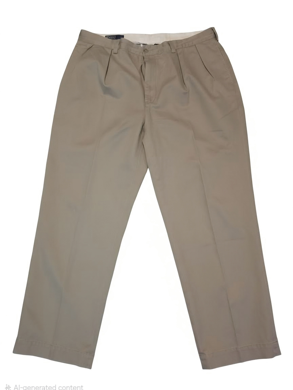 Polo by Ralph Lauren Khaki Pleated Men's Chinos 38 X 29